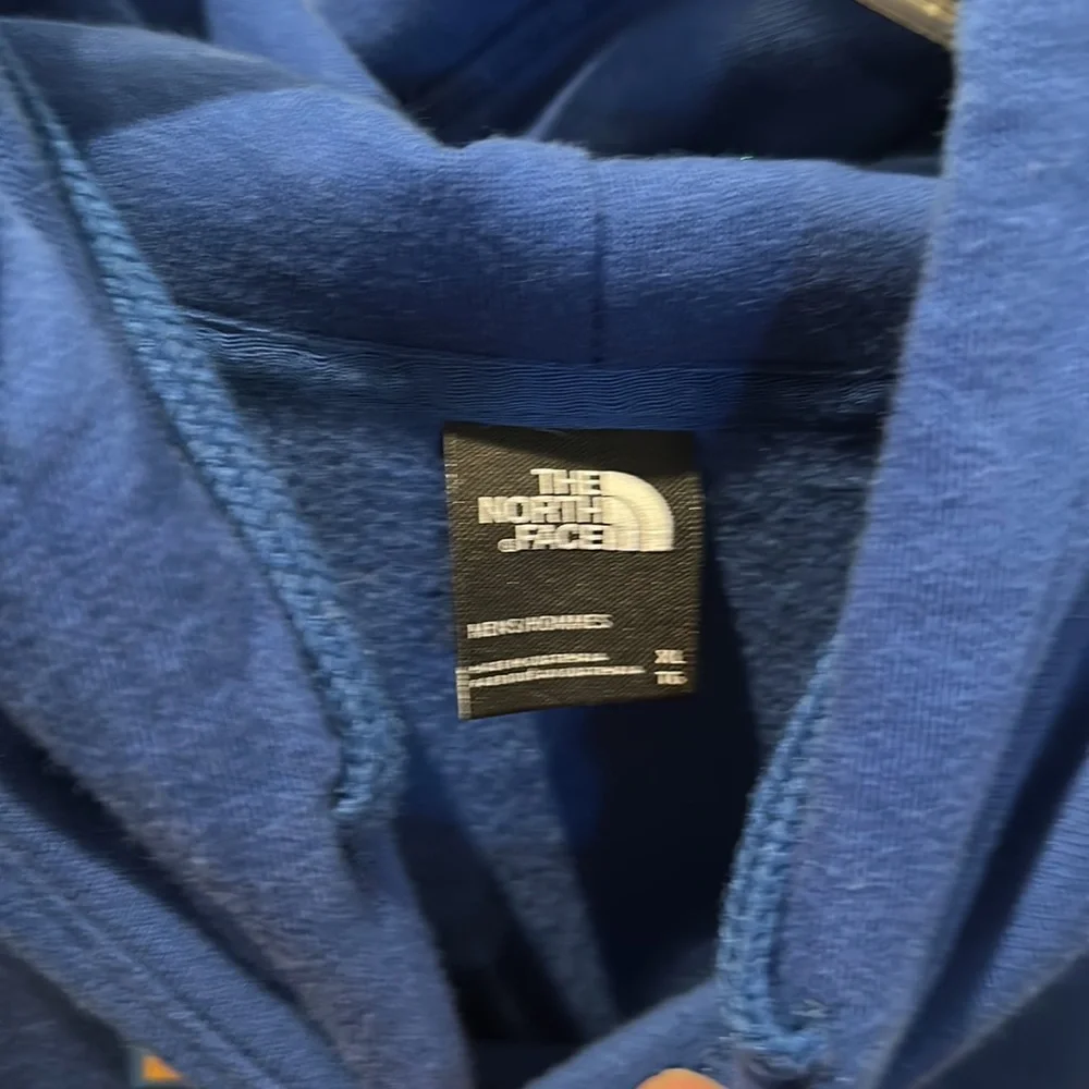 The North Face hoodie MENs blue and gold logo size XL